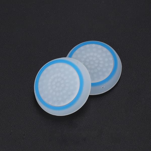2 stk. sklisikre joystick-hetter for PS4/PS3/Xbox (hvit blå)