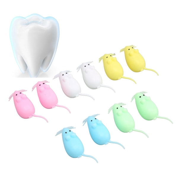 Tecknad förvaringslåda för tänder (10 st)