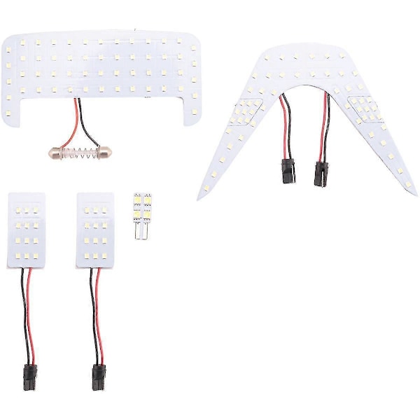 Kompatibel med Toyota C-HR CHR LED Interiörläslampor Vit LED Taklampa 102 LEDs 6000K Interiör Signallampa Sticker