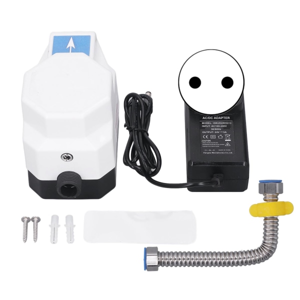 24V Vannpumpe Automatisk Booster Liten Sentrifugalpumpe for Husholdningsovn Rørledning 100‑240V EU-plugg