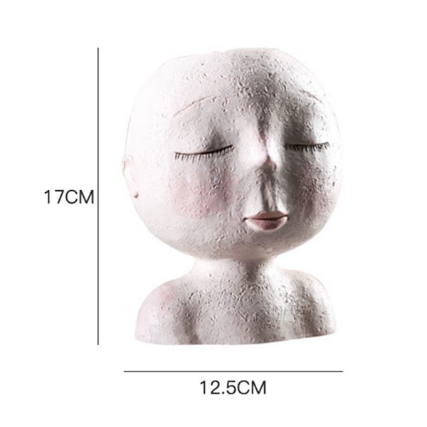 Art Modeling Figur Vase Sukkulent Pot Have Dekorativ Bordpladedekoration