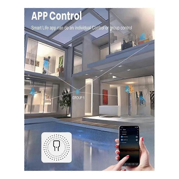 Wifi DIY Lyskontakt Modul 2-vejs Kontrol Arbejde for Tuya Smart Life