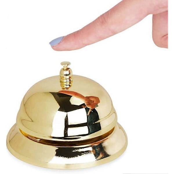 Gyllene Hand Ringklocka Serviceklocka Restaurang Ringklocka Reception Kundklocka