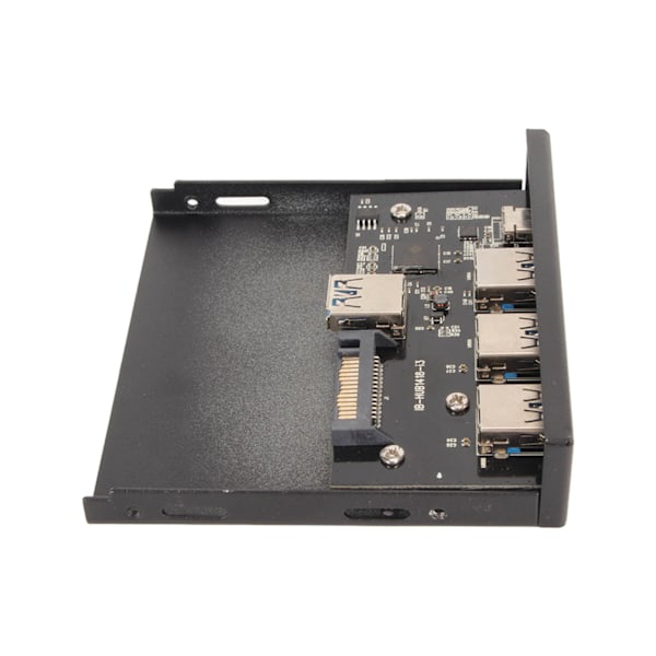 USB 3.0 Frontpanel Hub 3.5in 4 Portar 6Gbps Stabil Plug and Play Optisk Enhet Frontpanel för Stationär Moderkort