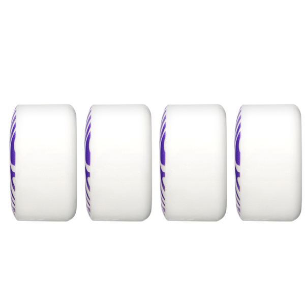 4 stk 55x33 mm PU dobbelt skæv skateboard skate skating hjul Brush Street 85A MS2406