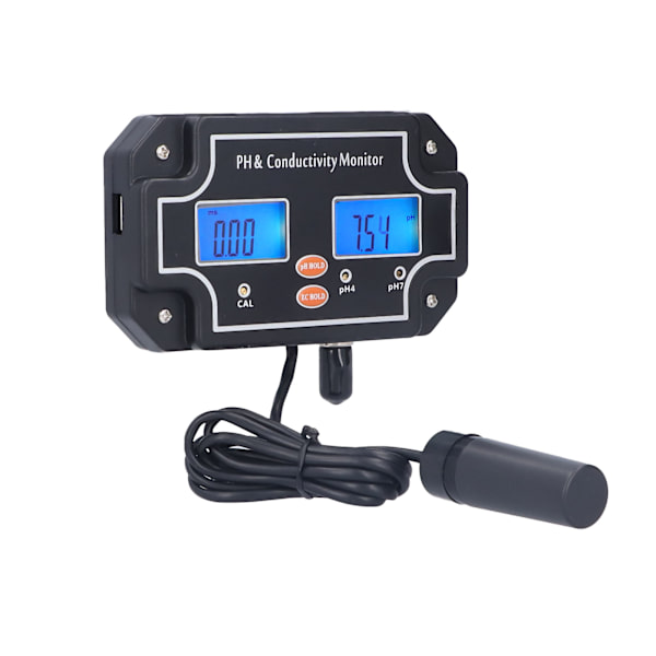 PH‑2681 PH/EC Vattenkvalitetstestare ATC PH-mätare DC6V Hydroponisk Monitor för Fisk Tank AkvariumEU-kontakt 230V
