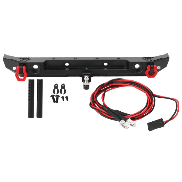 Metall bakre stötfångare med D-ringar Passar för Axial SCX10 III AXI03007 1/10 RC bilmodell