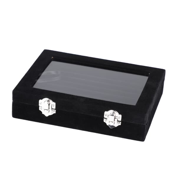 3 farver kompositplade fnug smykker ringe opbevaringsboks display etui holder organizer