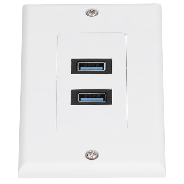 USB 3.0 Vægplade Dataoverførsel 2 Port USB 3.0 Komponent Komposit Vægpanel til Opladning