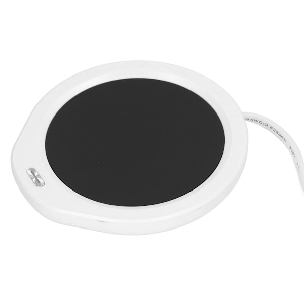 18W Kopvarmer 55℃ Konstant Temperatur Energibesparende Genopladelig Kopvarmer Tevarmer til Kontor EU Stik 220V Hvid
