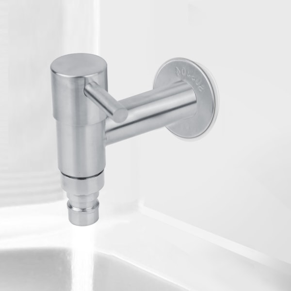 G1/2" Vaskemaskine i rustfrit stål Vægmonteret Vandhane Mop Pool Enkelt kold hane