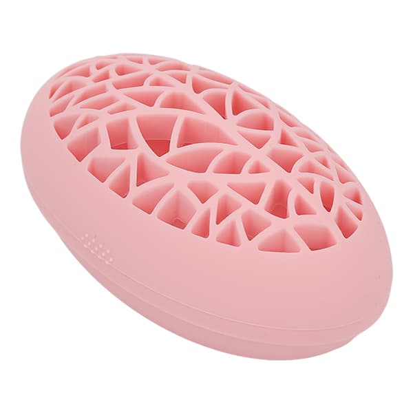Desktop Kosmetikbørste Tørrestativ Organizer Rack Professionel Blød Silikone Makeup Børste Rengørings Måtte Pink