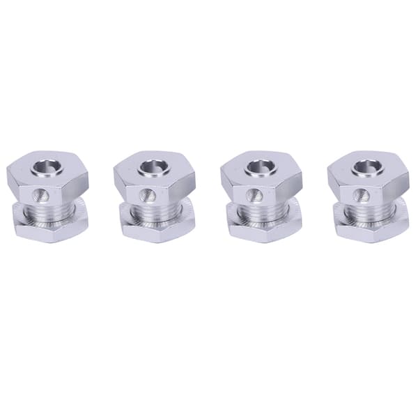 5 mm 0,2 tommer aluminiumslegering dekkkobler passer til TRAXXAS EREVO 1/10 bil (sølv)