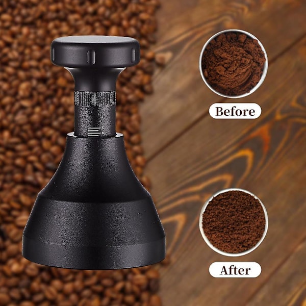 Espresso kaffefordeler i aluminium med 22 espressonåle 0,8 mm sort (51 mm)