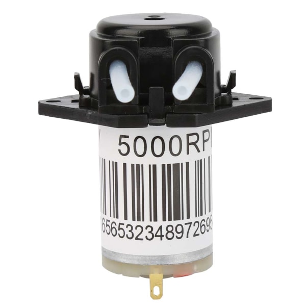 6V miniatyyri hiljainen peristalttinen pumppu titraus DC itseimevä pumppu (tasainen musta)