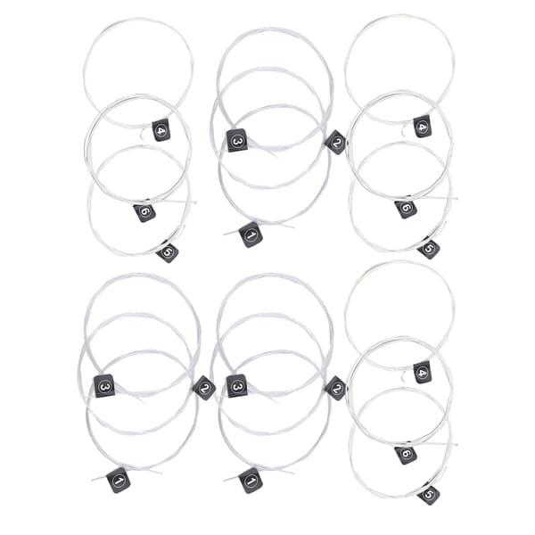 3 Set Klassiska Gitarrsträngar Ersättning Stabil Tonhöjd Nylon Silverpläterade Tillbehör NX35