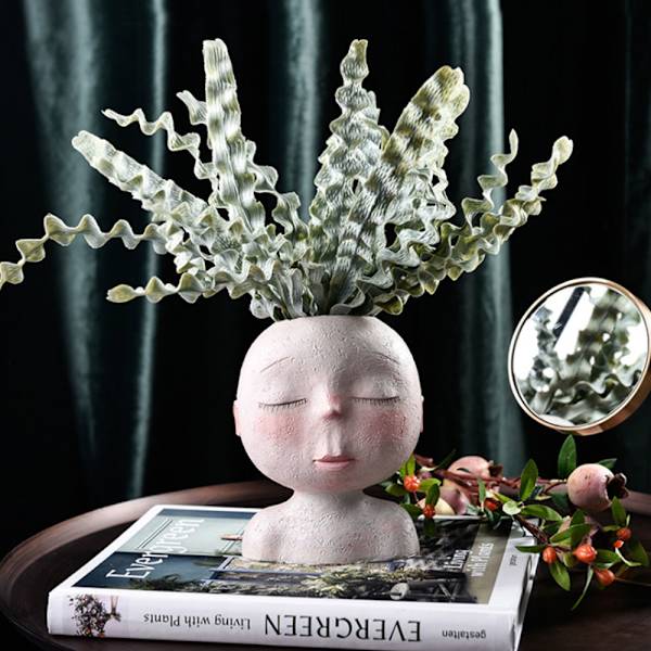 Art Modeling Figur Vase Sukkulent Pot Have Dekorativ Bordpladedekoration
