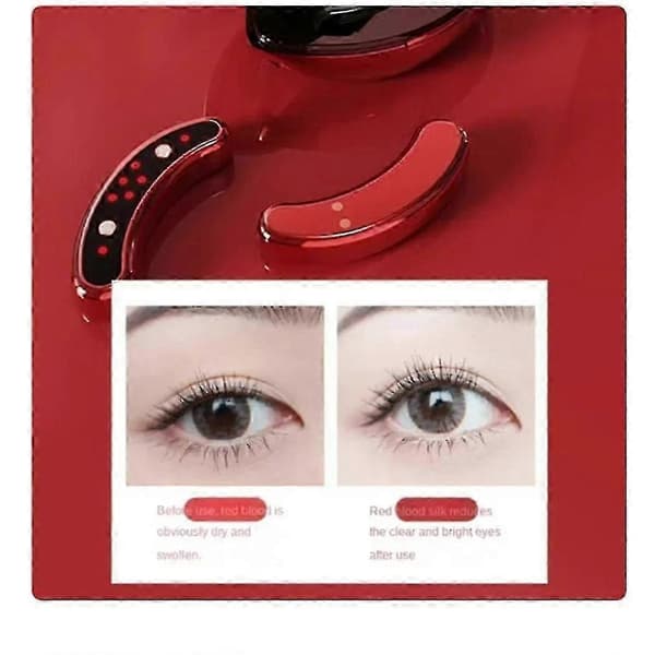 Mini Eye Beauty Device EMS Microcurrent Eye Massager Anti-aging Dark Circles Wrinkle Removal Heat Therapy