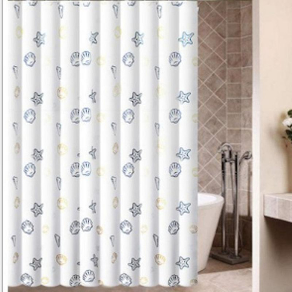 Ocean World Vandtæt Polyester Bruseforhæng - 80cm B * 180cm H