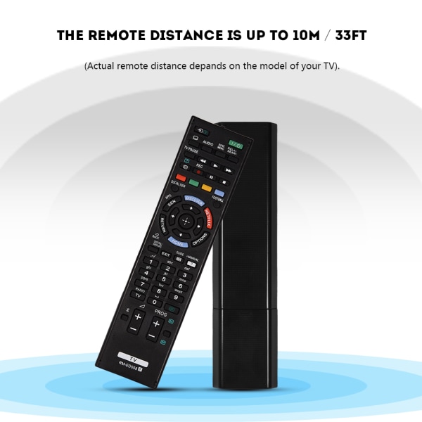 Svart fjernkontrollerstatning for Sony RM-ED058 TV