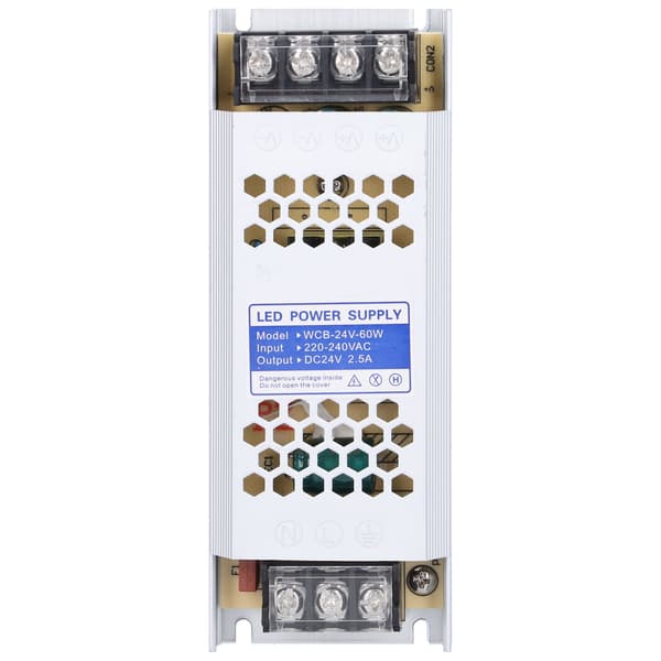 LED strømforsyning byttedriveradapter ultratynn lang stripe transformator lysboks reklame (WCB24V60W)