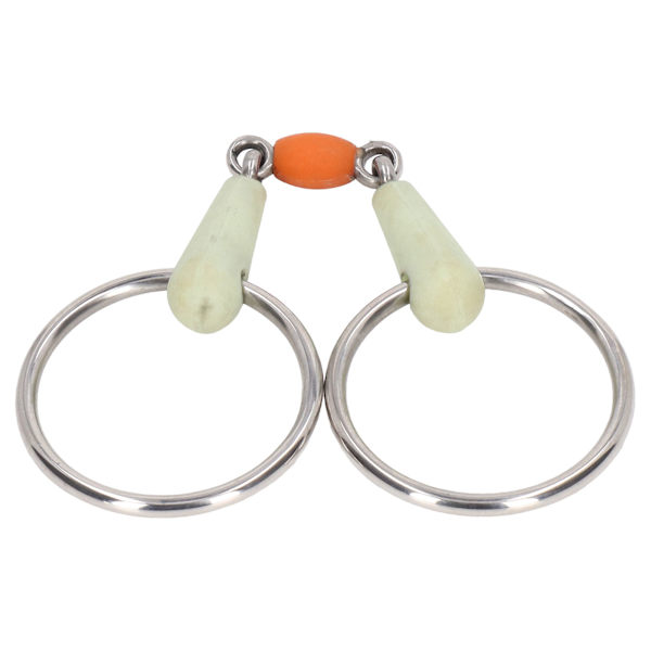 Rostfritt stål hästmunstycke häst Eggbutt Snaffle Bit utomhusträning lös ring