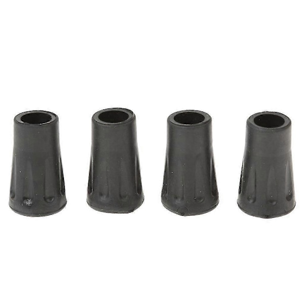 4 stk. Udskiftningsgummiender til vandrestave, vandrestave, 4 cm