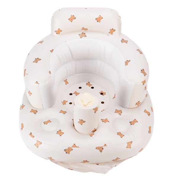 Multifunktionel baby PVC oppustelig rygsøjlebeskyttelse badeværelse sofa læring spise middag stol#2