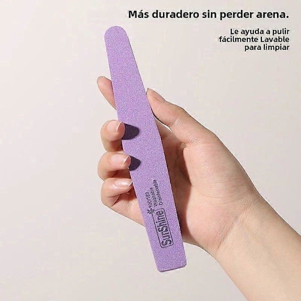 1 st Nagelvårdssvamp Blandad Sandpapper och Dubbelsidig Slip för Manikyr Hållbara Nageltillbehör D