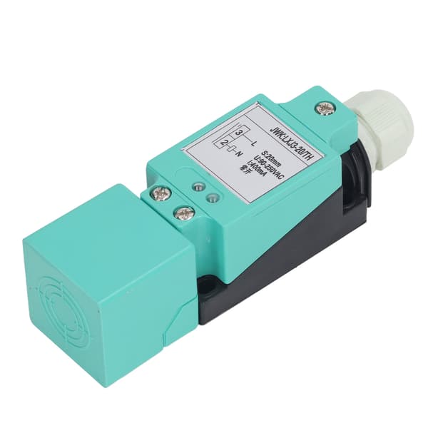 Induktiv analog sensor nærhetsbryter for avstandsdeteksjon PNP normalt åpen 90-250VAC