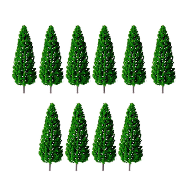 10 x Modellträd Skala Järnväg Älva Trädgård Layout Spel Dekor Miniatyrträd
