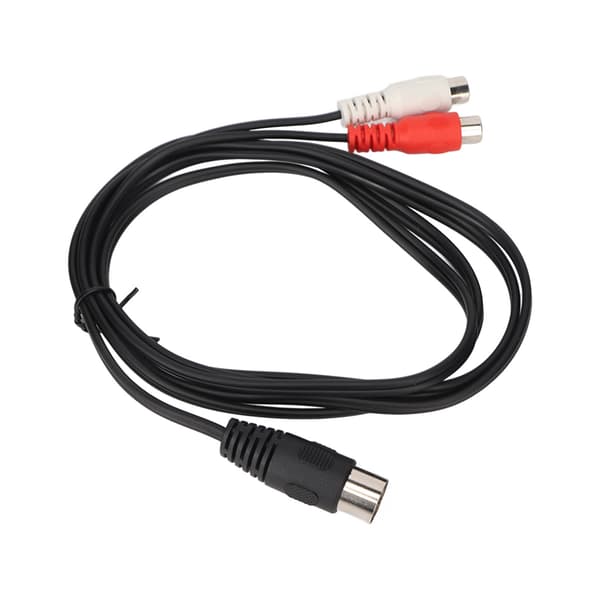 DIN 7PIN han til 2RCA hun kabel ren kobbertråd kerne lydadapterkabel 1,5 m