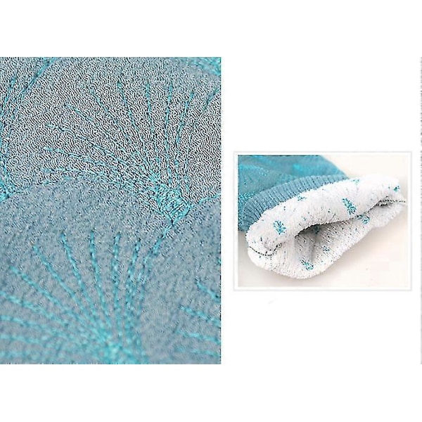 Exfolierande Handskar, Förtjockade Växtfiberhandskar - Tar Bort Döda Hudceller Och Exfolierar (blå)