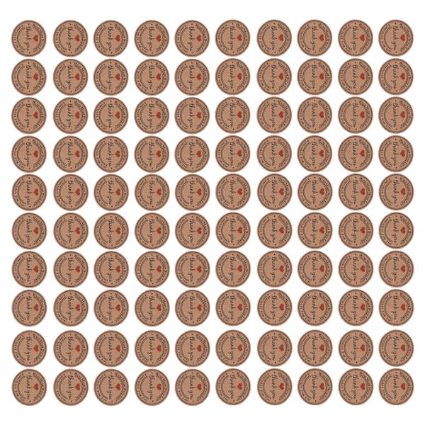 100 stk. Brune Håndlagde Hengelapper Bryllupsgave Dessertmerker Smykker Prislapp #2