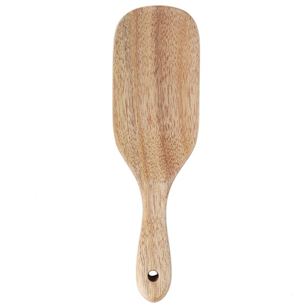 Teak Spatel Flat Form FoodGrade Trä Matlagning Spatel för Hem Kök Matlagning(20.5x6cm )