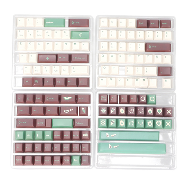 PBT-taster 143 nøkler Cherry-høyde 5-sidig sublimering teknologi DIY Making Gaming Keycaps for mekanisk tastatur
