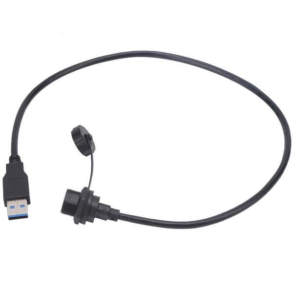 Vanntett USB-kontakt Type-C hunn gjengelås panelmontering strømuttak E10TPC-TF-F/U3-A-M(0.5M)