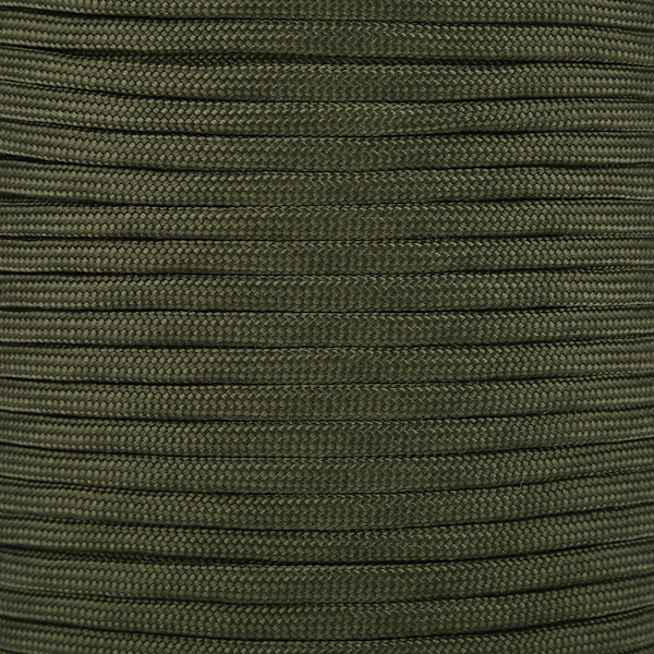 550 Reflekterande Paracord Fallskärmssnöre 9 Strand Core 100m (Army Green)