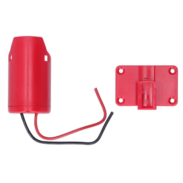 Batterifesteadapter Strømkontaktomformer for Milwaukee M12 DIY 2 ledningsutganger