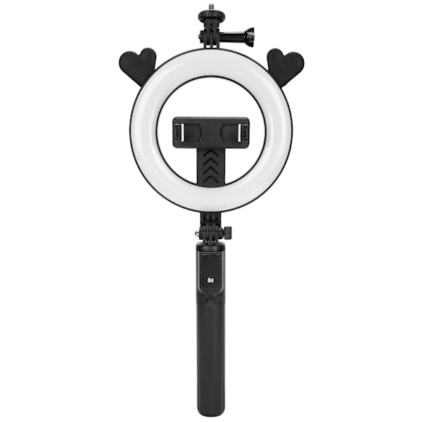 P40D‑5 Mobiltelefon Bluetooth Selfie Stick 6in LED Fyllningsljus Stativ Live Sändningsstativ