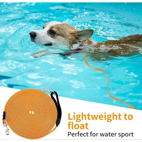 Hundetrening Line Lang Hundeline 10m Ekstra Lang Kraftig Reflekterende Hundebånd for Mellomstore Store Hunder