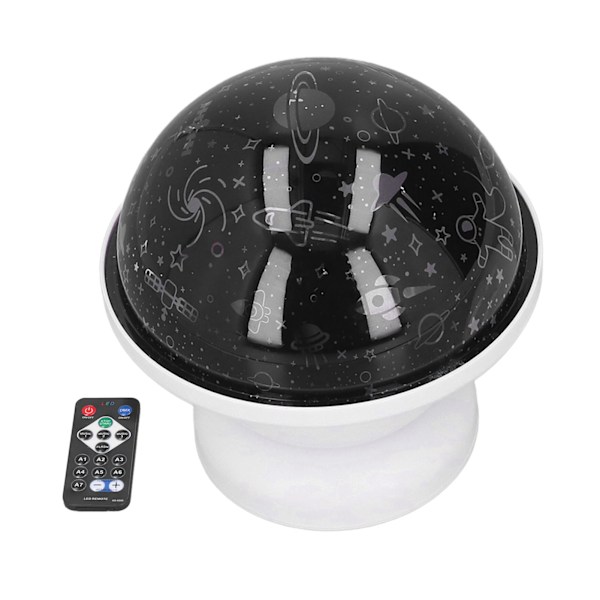 RGB stjerneprojektor magnetisk 360° justerbar stjerneprojeksjonslampe lydkontroll nattlys projektor
