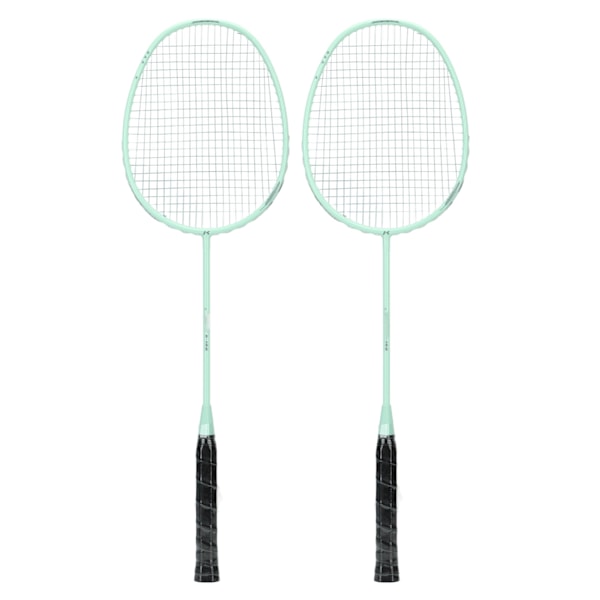 2PCS Badminton Rackets Set Lettvekt Glass Carbon Alloy Badminton Rackets for Profesjonell Trening og Konkurranse Turkis