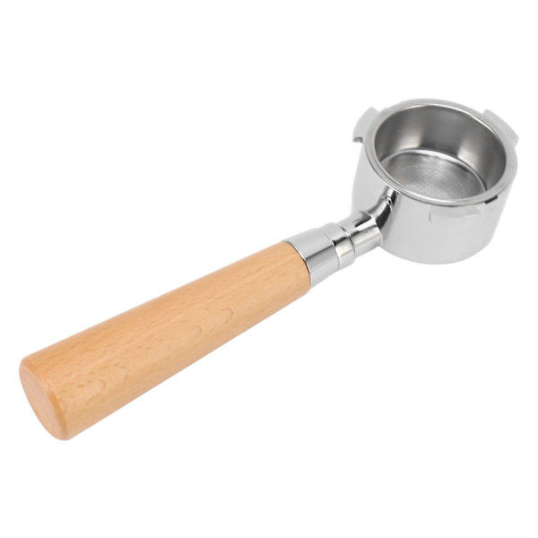 Kaffe Bundløs Portafilter 3 Ører Ultra Fint Pore Filter Ergonomisk Aftageligt Bundløs Håndtag til Kaffebar