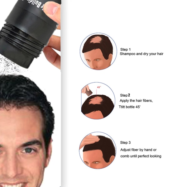 15g Hårfibre Hårfortykningstilsetning Fiber Naturlig hårpleiepulver Lysebrunt