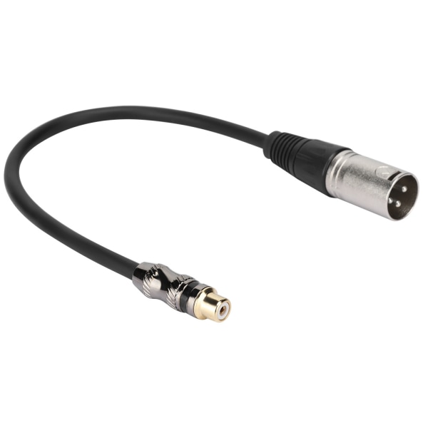 RCA hunn- til XLR-hann-konverteradapter 30 cm lengde oksygenfri kobberlydkabel