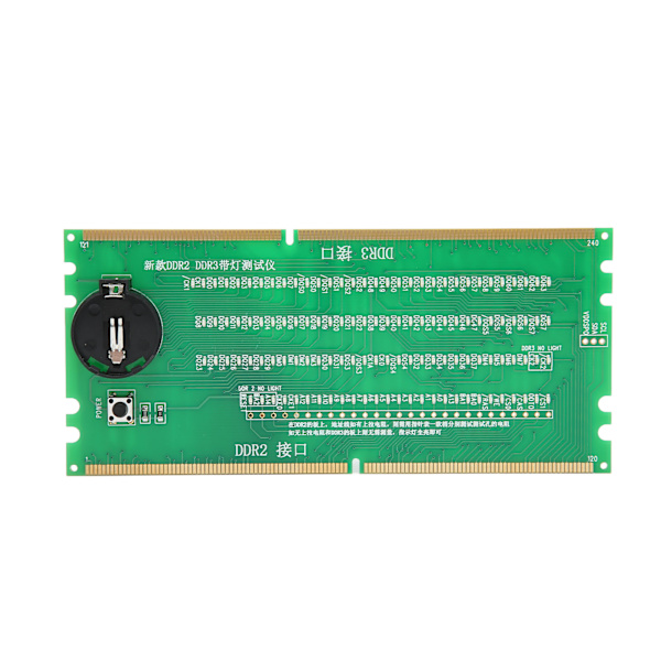 Dataminnestester DDR2 DDR3 2-i-1 PCB-materiale Lysdioder Stasjonær hovedkorttester med LED