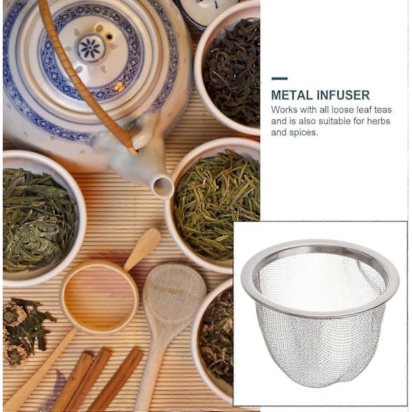 Tekande Si Udskiftning: 8 stk. Tekande Sier Indsatser Te Infuser Løse Te Sier til Te Kaffe Maskine 6,5*4,5 cm