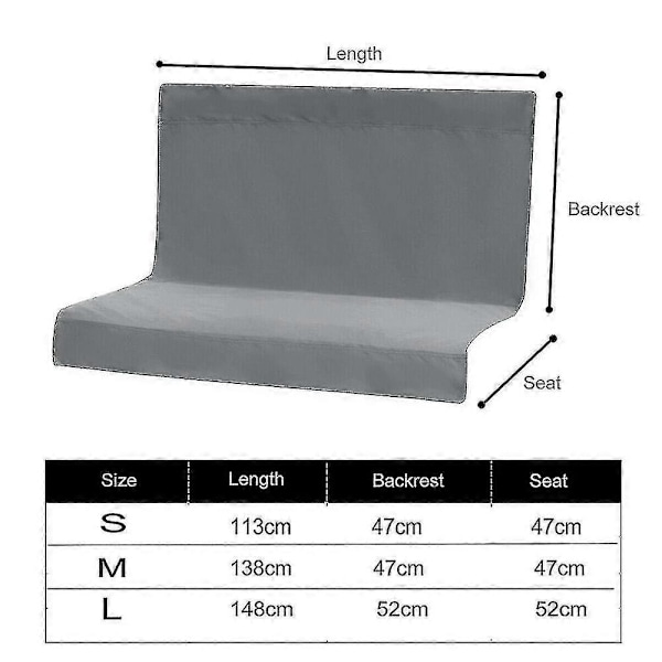 Ny reservedel for husketrekk, hagehuske/hengekøye 2/3 seter 113*94cm