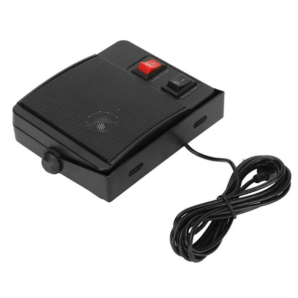 Bilradiohøyttaler Stabil klar lyd ekstern kommunikasjonshøyttaler med base for Yaesu for Kenwood for ICOM